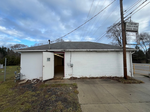 view of back of property