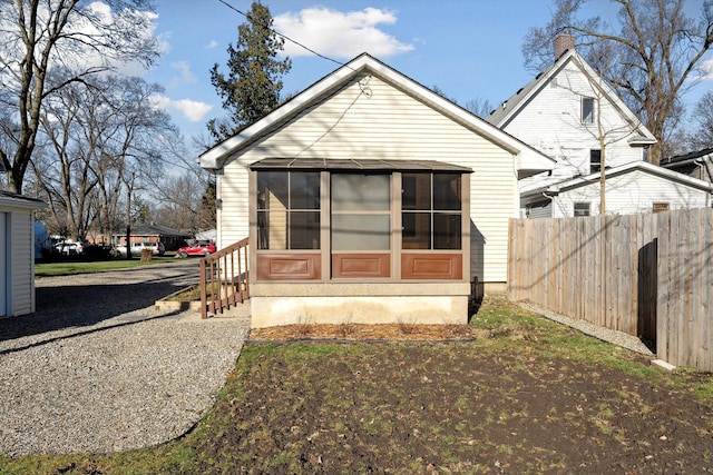 view of back of property