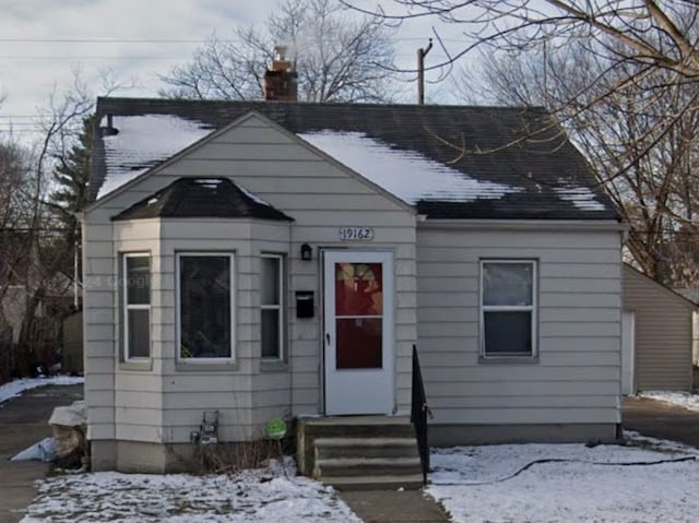 view of bungalow