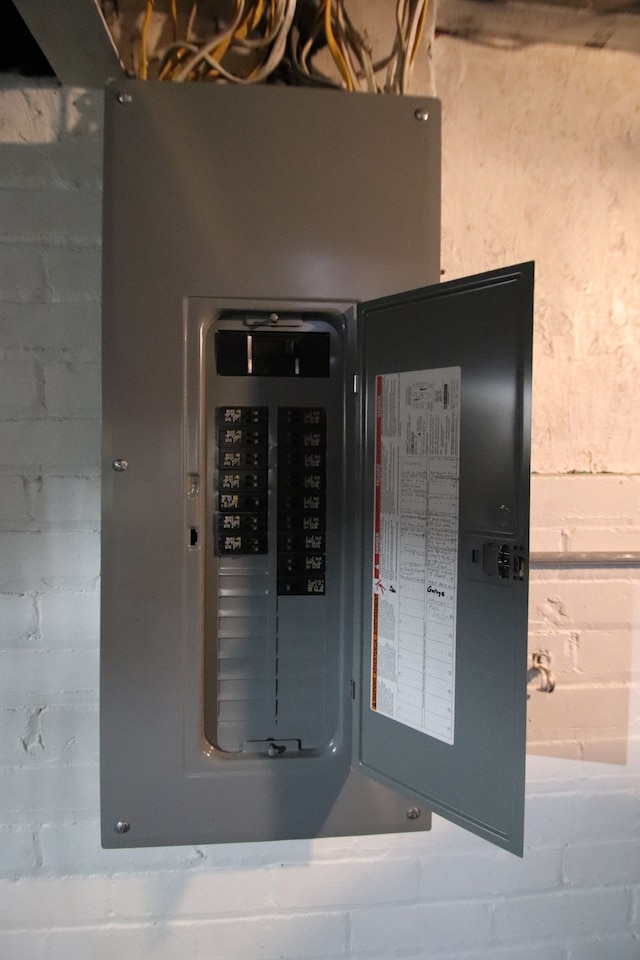 utility room featuring electric panel