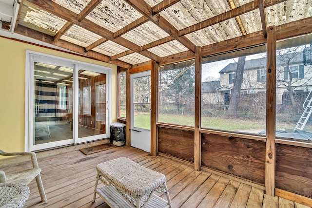 sunroom with a wealth of natural light