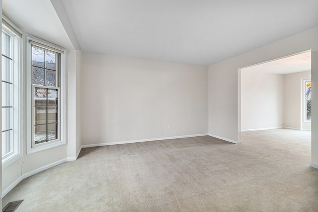 view of carpeted empty room