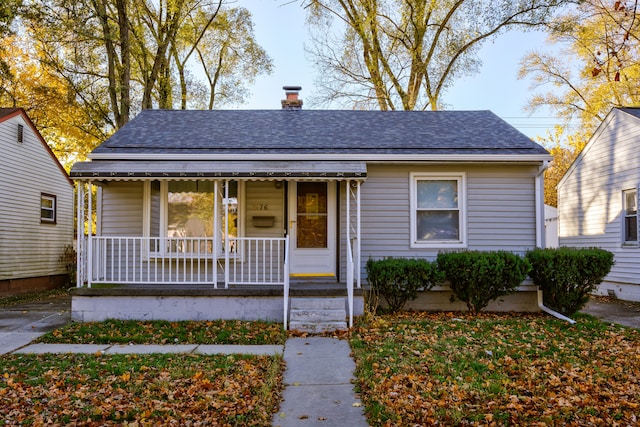 bungalow with covered porch