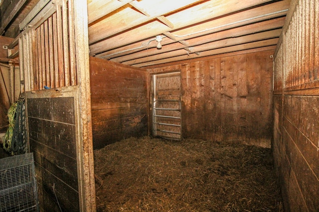 view of horse barn