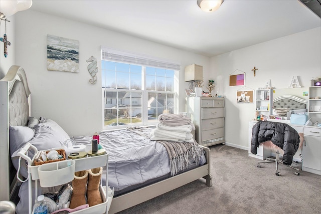 bedroom with carpet floors