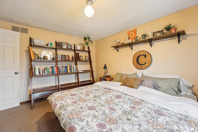 bedroom with carpet