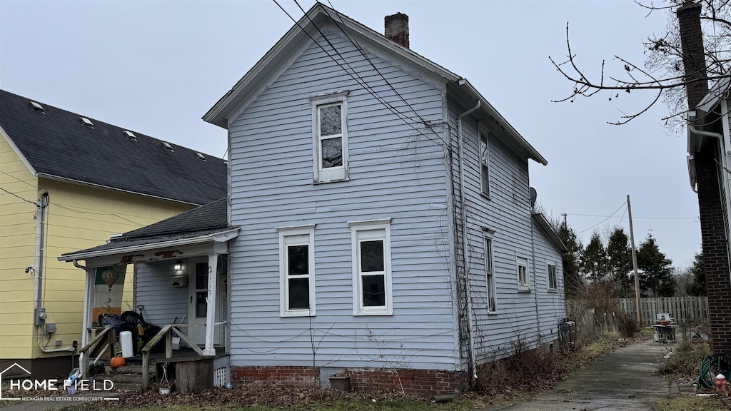 view of back of property