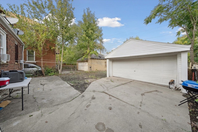 garage featuring cooling unit