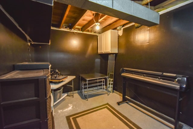 118 S Railroad St, Allen, MI 49227 - misc room featuring concrete flooring