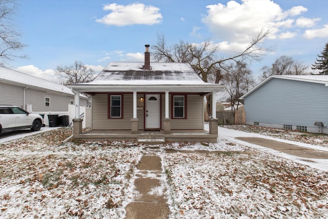 view of bungalow-style home