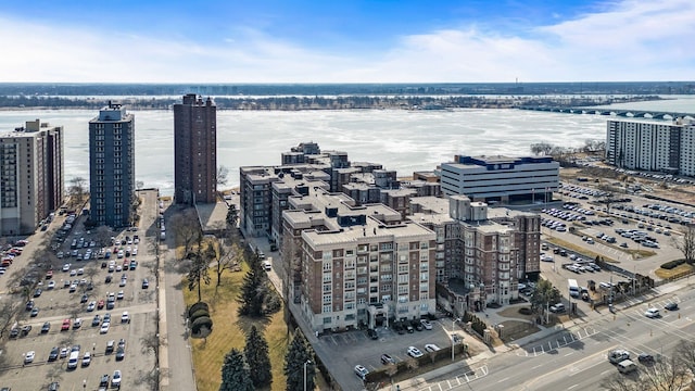 view of city featuring a water view