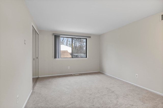 view of carpeted empty room