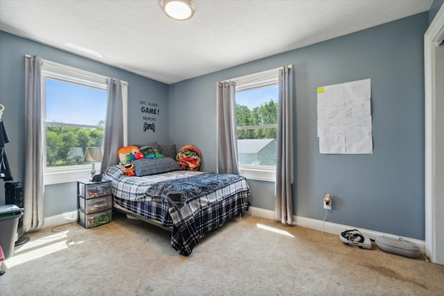 bedroom featuring carpet floors