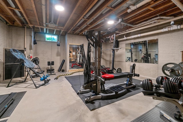 view of workout room