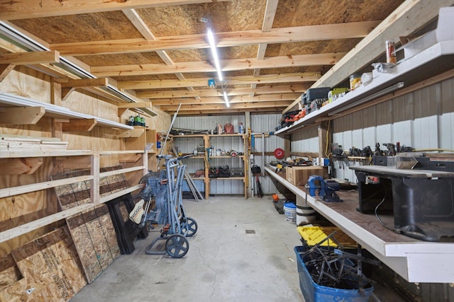 view of storage room