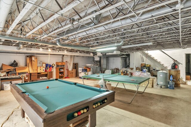 2639 S 3rd St, Niles, MI 49120 - playroom featuring concrete floors and billiards