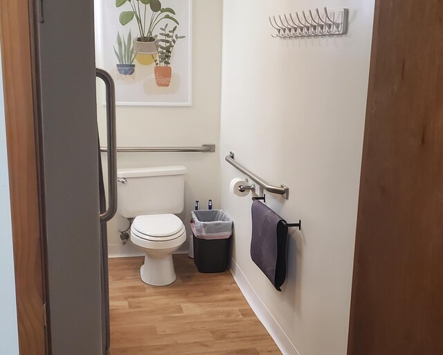 2639 S 3rd St, Niles, MI 49120 - bathroom featuring hardwood / wood-style floors and toilet