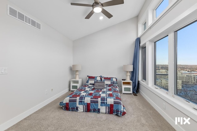 631 Fairview Ave NE Unit 2, Grand Rapids, MI 49503 - bedroom featuring carpet floors, multiple windows, visible vents, and baseboards