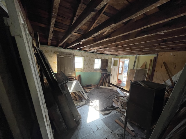 717 W Liberty St, Ann Arbor, MI 48103 - miscellaneous room with vaulted ceiling