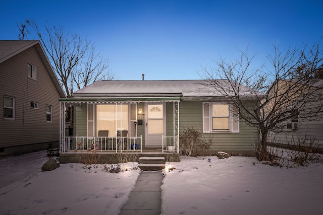 view of front of house with a porch