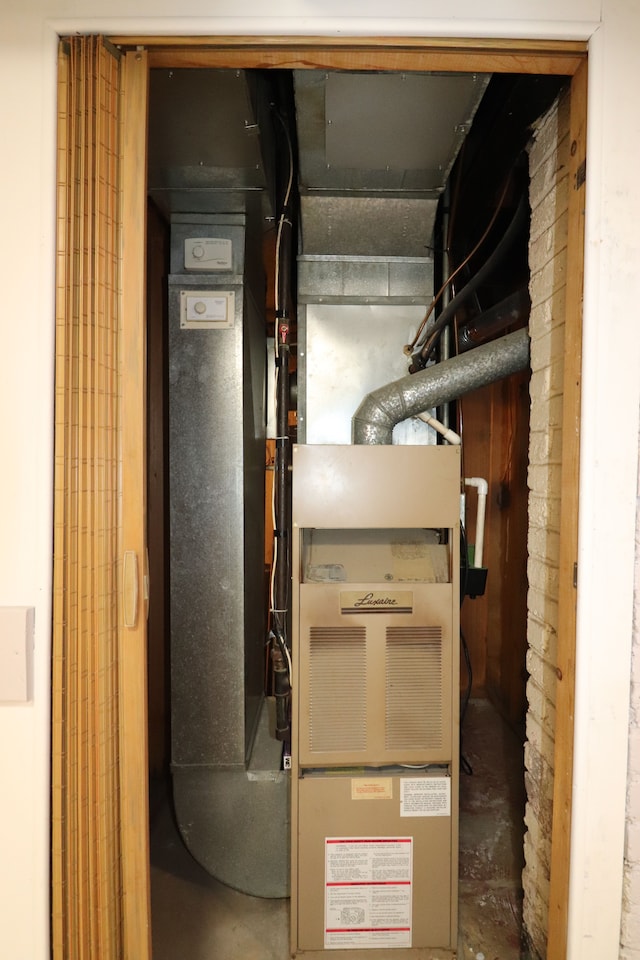 view of utility room