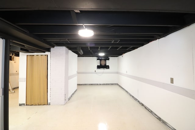 view of basement