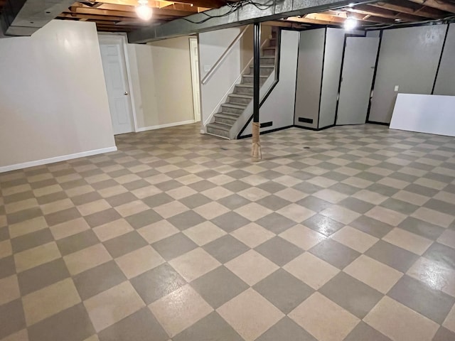 view of basement