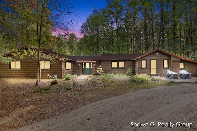 view of ranch-style house