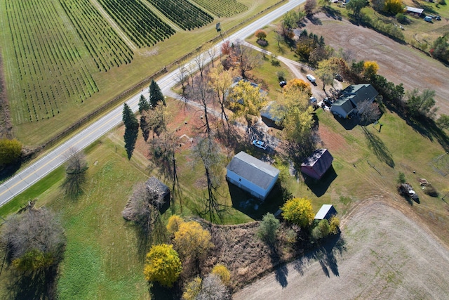 bird's eye view featuring a rural view