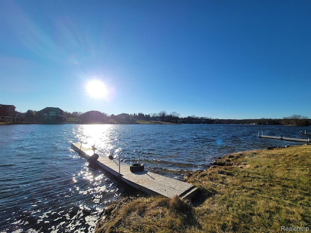 10086 King Rd, Davisburg, MI 48350 - dock area with a water view
