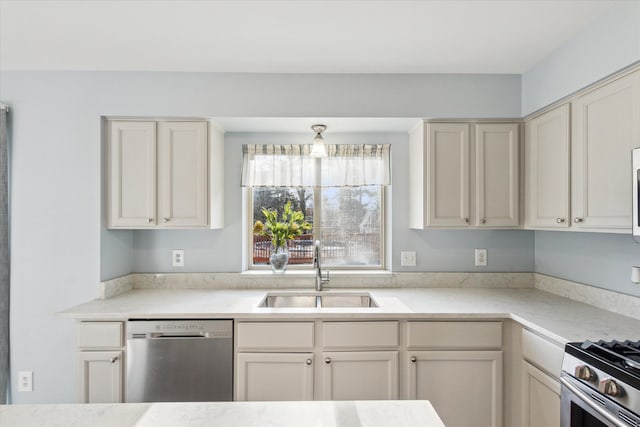 kitchen featuring sink and appliances with stainless steel finishes