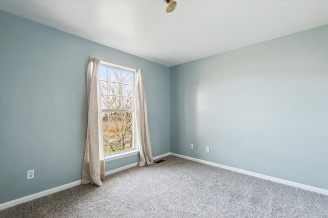 spare room with carpet floors