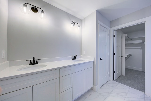 bathroom with vanity