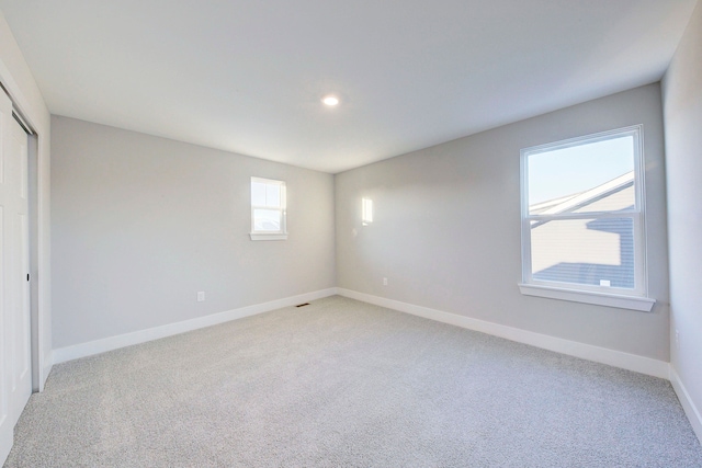 empty room with light carpet