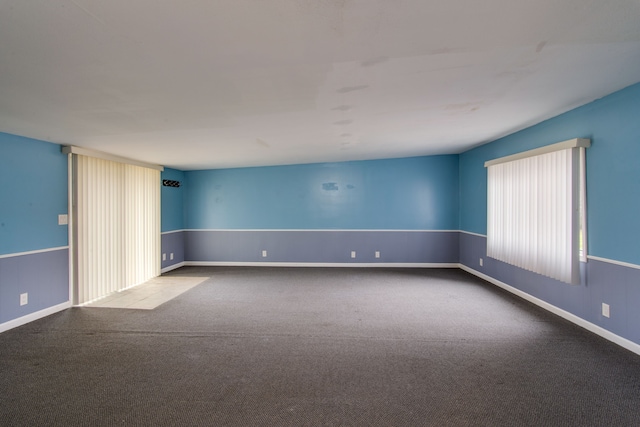 spare room featuring carpet