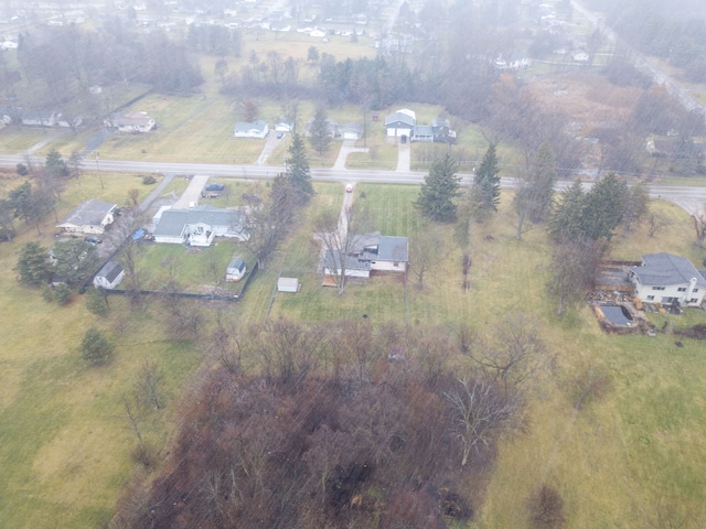 bird's eye view featuring a rural view