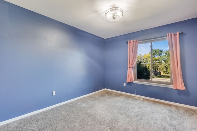 view of carpeted empty room