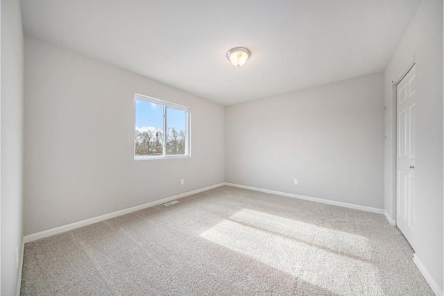 view of carpeted empty room