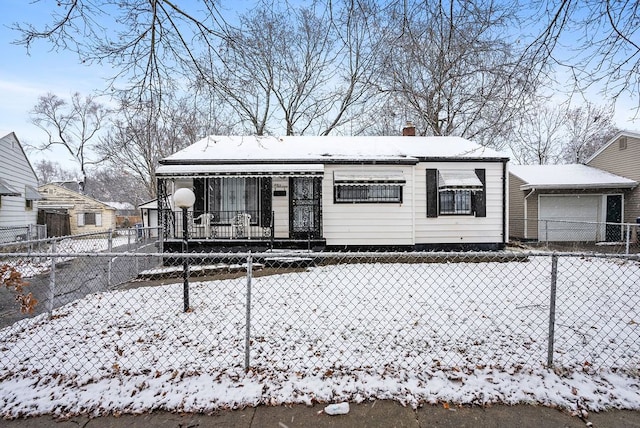 view of front of home