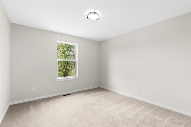 empty room with light carpet