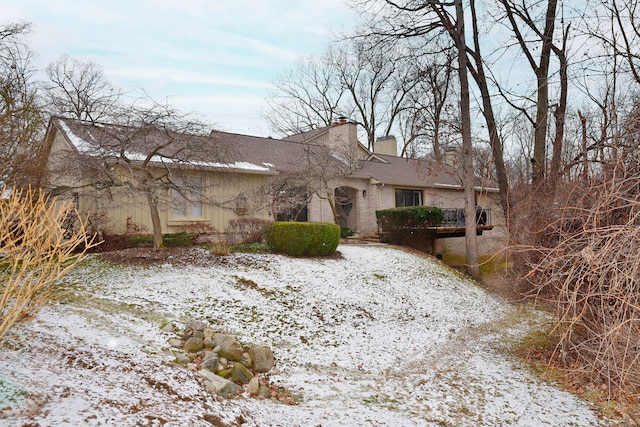 view of front of home