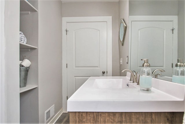 bathroom featuring vanity