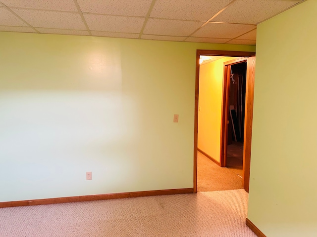 empty room with light colored carpet