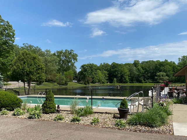 view of pool