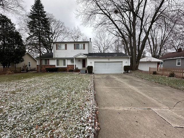 front facade with a front lawn