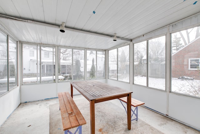 sunroom featuring plenty of natural light