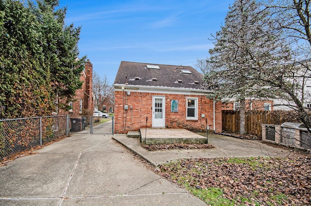 view of rear view of property