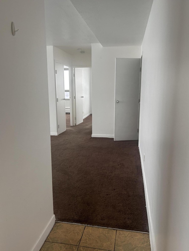 8900 E Jefferson Ave Unit 1229, Detroit, MI 48214 - hallway with dark carpet