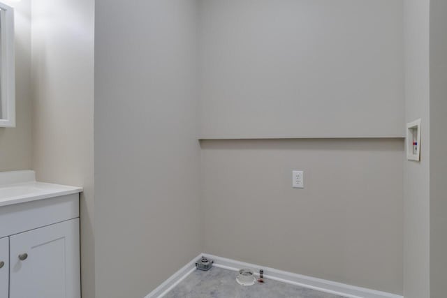 laundry area featuring washer hookup and hookup for a gas dryer