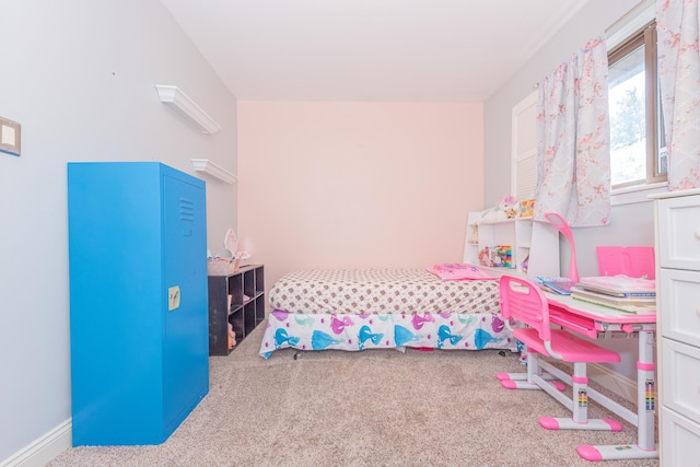 bedroom featuring carpet flooring